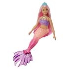 Barbie, lalka syrenka, pomarańczowo-różowy ogon