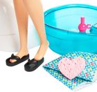 Barbie, Mani-pedi Spa, zestaw do zabawy z lalką i akcesoriami