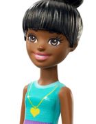 Barbie, On the Go, lalka w niebiesko-różowym stroju