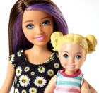 Barbie Opiekunka, Toaleta, lalka z figurką i akcesoriami, zestaw