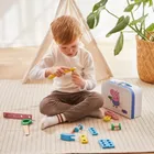 Barbo Toys, Świnka Peppa, zestaw drewnianych narzędzi w walizce
