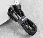 Baseus, kabel, USB-C CAFULE CATKLF-UG1 2A, 3m, czarny