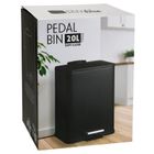 Bathroom Solutions, Delta, kosz na śmieci, metalowy, czarny, 20l