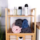 Bathroom Solutions, regał łazienkowy z koszem na pranie, bambusowy