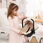 Bayer Design, Deluxe, fotelik samochodowy dla lalek z baldachimem, beżowy