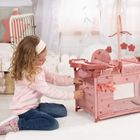 Bayer Design, łóżko turystyczne dla lalek z karuzelą, różowe