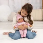 Bayer Design, Pierwsze słowa, interaktywna lalka bobas, różowa, 38 cm