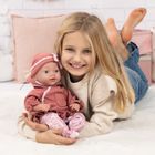 Bayer Design, Reborn, lalka bobas z butelką i smoczkiem, 38 cm