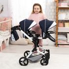 Bayer Design, Twin Neo, bliźniaczy wózek dla lalek, niebieski