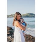 Beaba, Baby heart, okulary przeciwsłoneczne dla dzieci z elastyczną opaską, cotton candy, 0-9 m