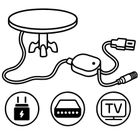 Berdsen, antena wewnętrzna zewnętrzna TV, ultra HD 4K, czarna, BD-955