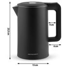 Berdsen, czajnik elektryczny, czarny, 1,7l, BD-710