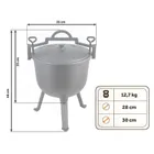 Berdsen, kociołek żeliwny, 11l