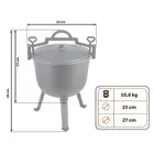 Berdsen, kociołek żeliwny, emaliowany, 8l