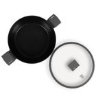 Berlinger Haus, Anthracite, płaski garnek tytanowy z pokrywą, 4.5l