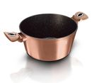 Berlinger Haus, Rose Gold, zestaw: garnki granitowe z pokrywą + patelnie + akcesoria, 13 elementów