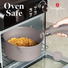 Berlinger Haus, Taupe, zestaw: garnki tytanowe z pokrywą + patelnie, 9 elementów