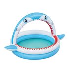 Bestway, basen dmuchany ze zraszaczem, rekin, 163-127-92 cm