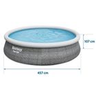 Bestway, basen ogrodowy rozporowy, zestaw 11w1, 457-107 cm