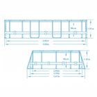 Bestway, basen stelażowy z pompą filtrującą i akcesoriami, owalny, 488-305-107 cm, zestaw 12w1