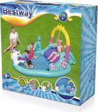 Bestway, Magiczny Jednorożec, wodny plac zabaw ze zjeżdżalnią, basen dmuchany, 274-198-137 cm
