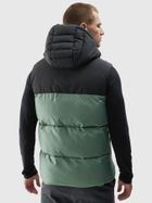 Bezrękawnik męski z kapturem, khaki, 4F