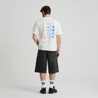 Biały t-shirt o kroju relaxed S.W.Smiley NOWEAR