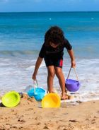 Bibio, wiaderko do piasku z sitkiem, turkus