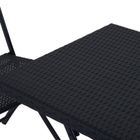 Black Forest, zestaw mebli ogrodowych, dwa krzesła + stolik, czarny