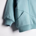 Bluza bomberka chłopięca, rozpinana, niebieska, Nicol