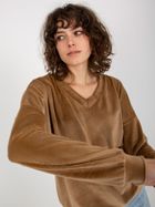 Bluza damska, beżowa, Relevance