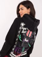 Bluza damska z kapturem, grafitowa, Sublevel