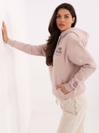 Bluza damska z kapturem, różowa, Sublevel