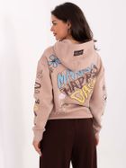 Bluza damska z kapturem, różowa, Sublevel