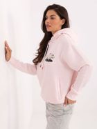 Bluza damska z kapturem, różowa, Sublevel