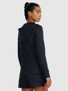 Bluza damska z kapturem, rozpinana, czarna, 4F