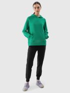 Bluza damska z kapturem, zielona, 4F