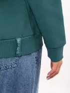 Bluza damska z kapturem, zielona, Sublevel