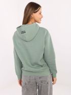 Bluza damska z kapturem, zielona, Sublevel