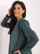 Bluza damska z kapturem, zielona, Sublevel