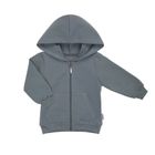 Bluza dziecięca z kapturem, rozpinana, szara, Nicol