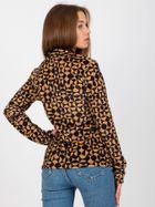 Bluzka damska z długim rękawem, welurowa, mix, Rue Paris