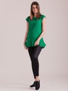 Bluzka damska z krótkim rękawem, zielona, Factory Price