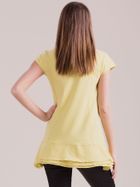 Bluzka damska z krótkim rękawem, żółta, Factory Price