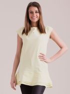 Bluzka damska z krótkim rękawem, żółta, Factory Price