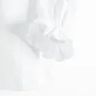 Bluzka dziewczęca z długim rękawem, biała, Nicol