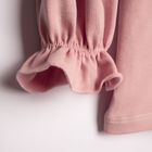 Bluzka dziewczęca z długim rękawem, różowa, Nicol