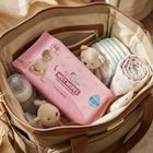 Bocioland, chusteczki nawilżane dla dzieci i niemowląt, 99% wody, 12-60 szt. + etui