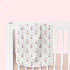 Bocioland, Króliczki, pieluszka bambusowa, 75-75 cm