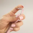 Bocioland, łyżeczka silikonowa, różowa